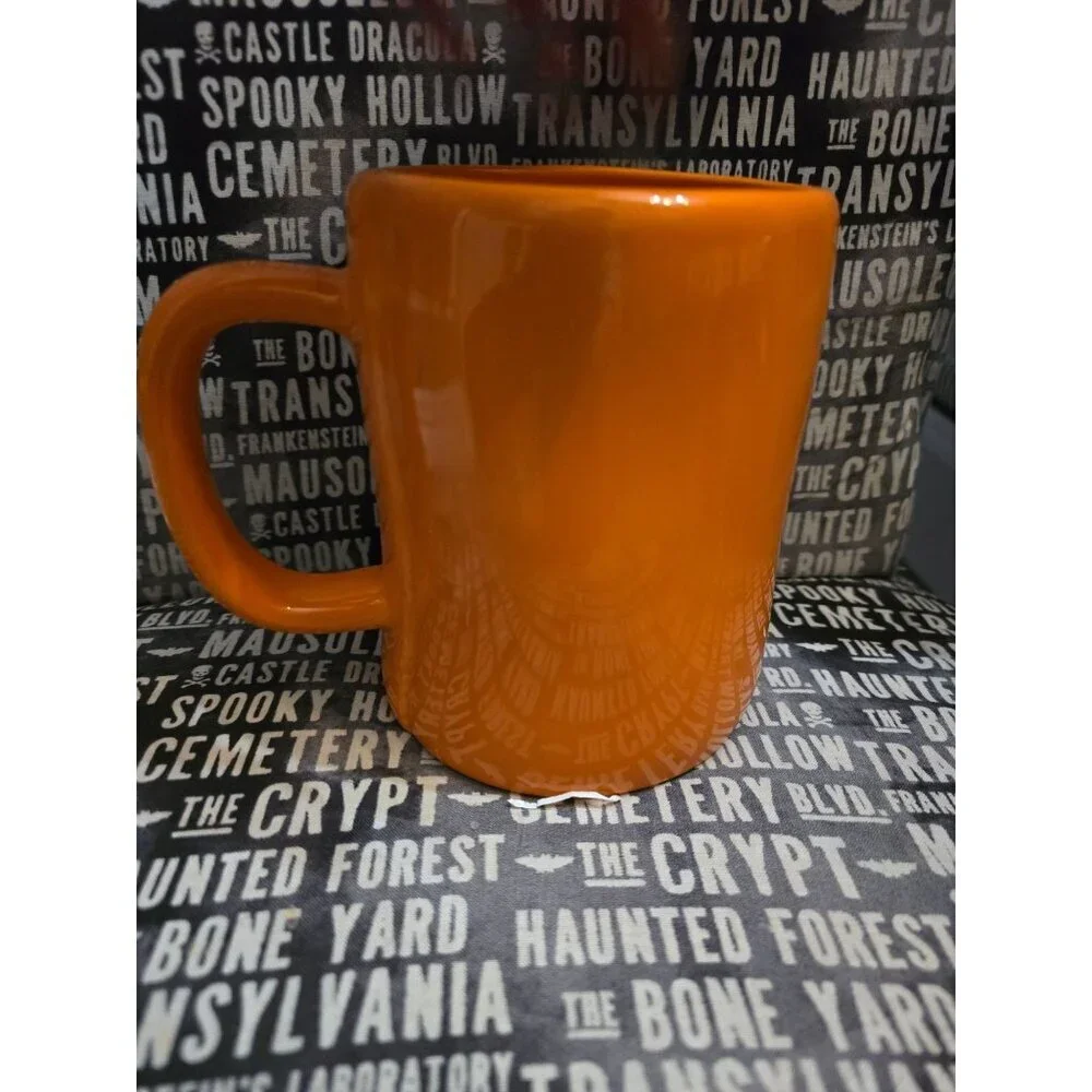 NWT Rae Dunn Spooky Orange Halloween Mug